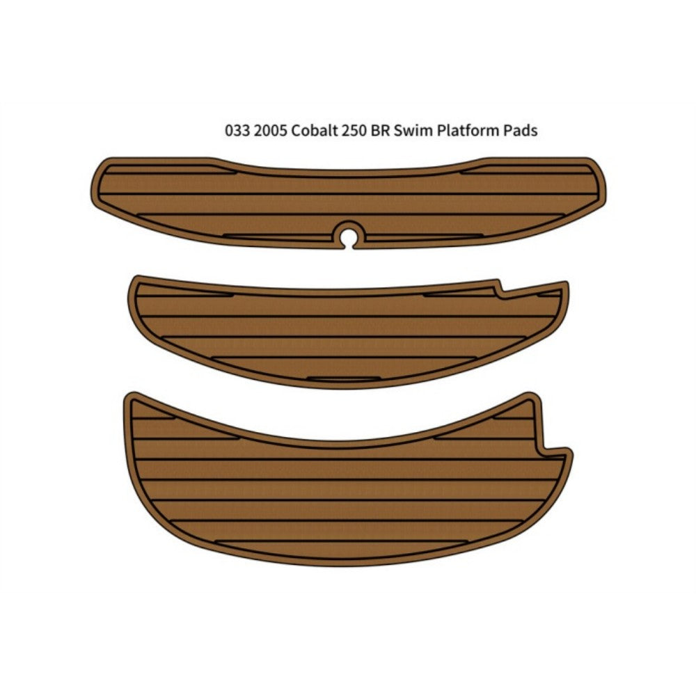 2005 Cobalt 250 BR Swim Platform Step Pad Traction Mats Eva Foam Boat Flooring Marine Decking Hzchione Light Brown Black