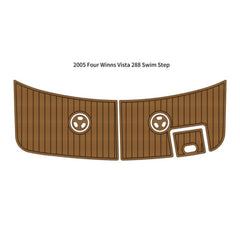 2005 Four Winns Vista 288 Swim Platform Traction Mats Eva Foam Boat Flooring Marine Decking Hzchione Light Brown Black