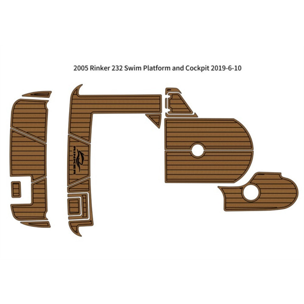 2005 Rinker 232 Swim Platform Cockpit Pad Traction Mats Eva Foam Boat Flooring Marine Decking Hzchione Default Title