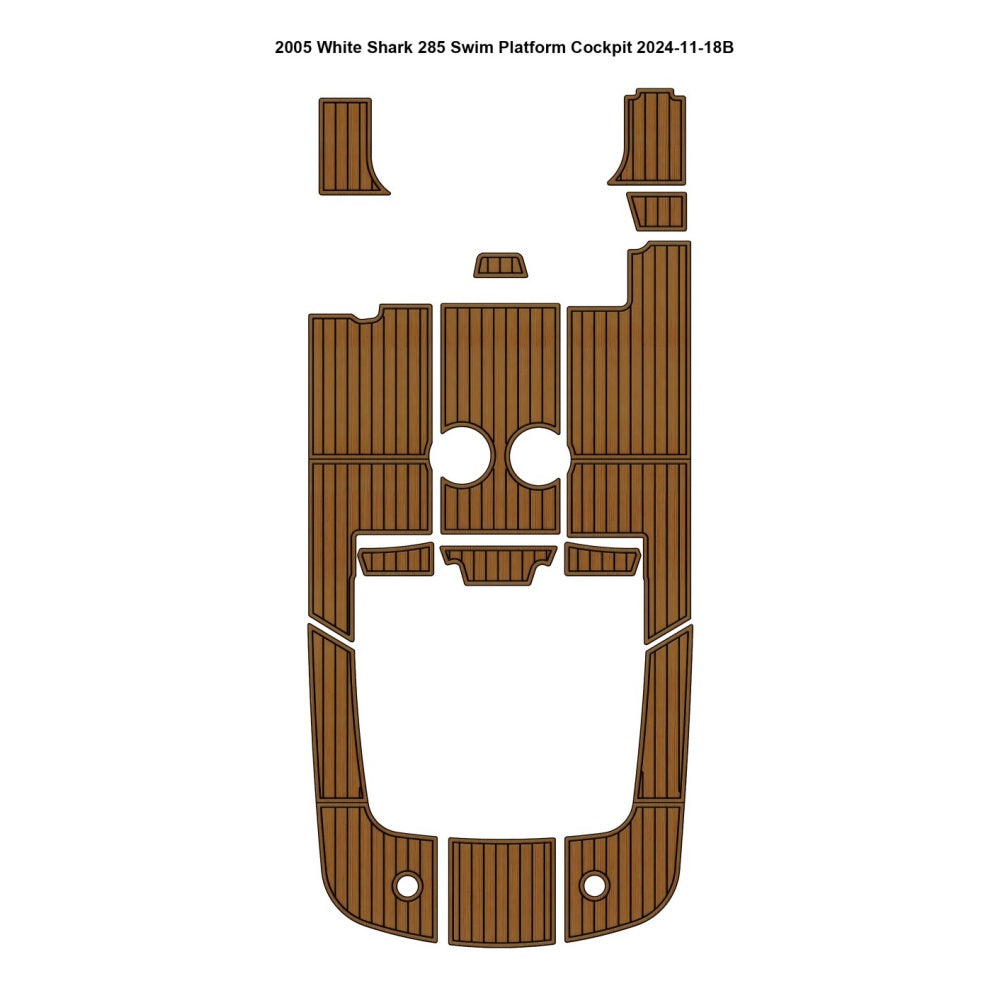 2005 White Shark 285 Swim Platform Cockpit Traction Mats Eva Foam Boat Flooring Marine Decking Hzchione Default Title