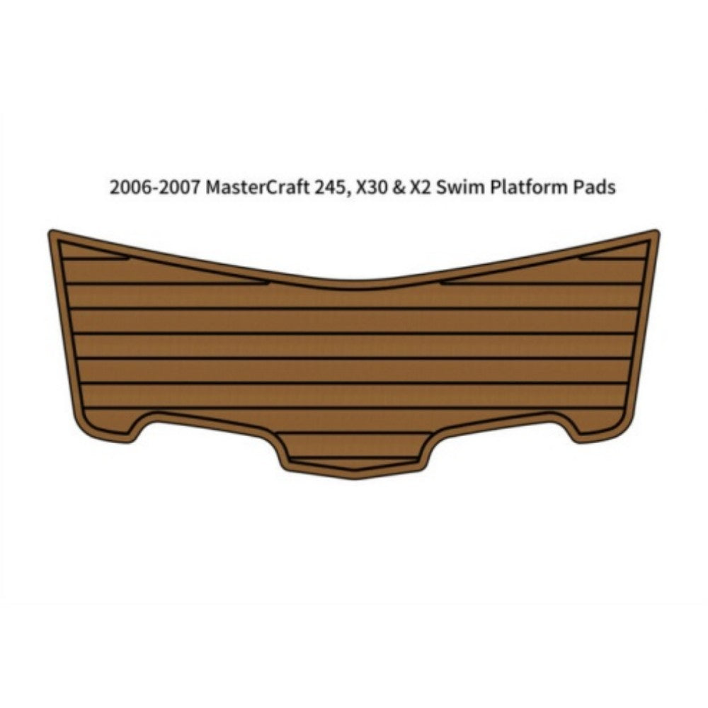 2006-2007 MasterCraft 245 X30 X2 Swim Platform Traction Mats Eva Foam Boat Flooring Marine Decking Hzchione