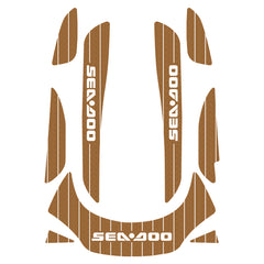 2006 -2010 Sea-Doo GTI SE Eva Foam Boat Flooring Jet Ski Traction Mats Hzchione Brown White