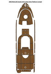 2006 Wellcraft Scarab 352 Cuddy Swim Platform Cockpit Traction Mats Eva Foam Boat Flooring Marine Decking Hzchione