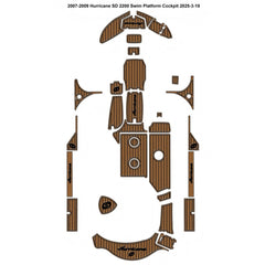 2007-2009 Hurricane SD 2200 Swim Platform Cockpit Traction Mats Eva Foam Boat Flooring Marine Decking Hzchione