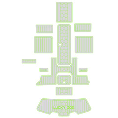 2005-2012 Sea Doo Challenger 180 Eva Foam Boat Flooring Boat Decking Hzchione Light Gray Green