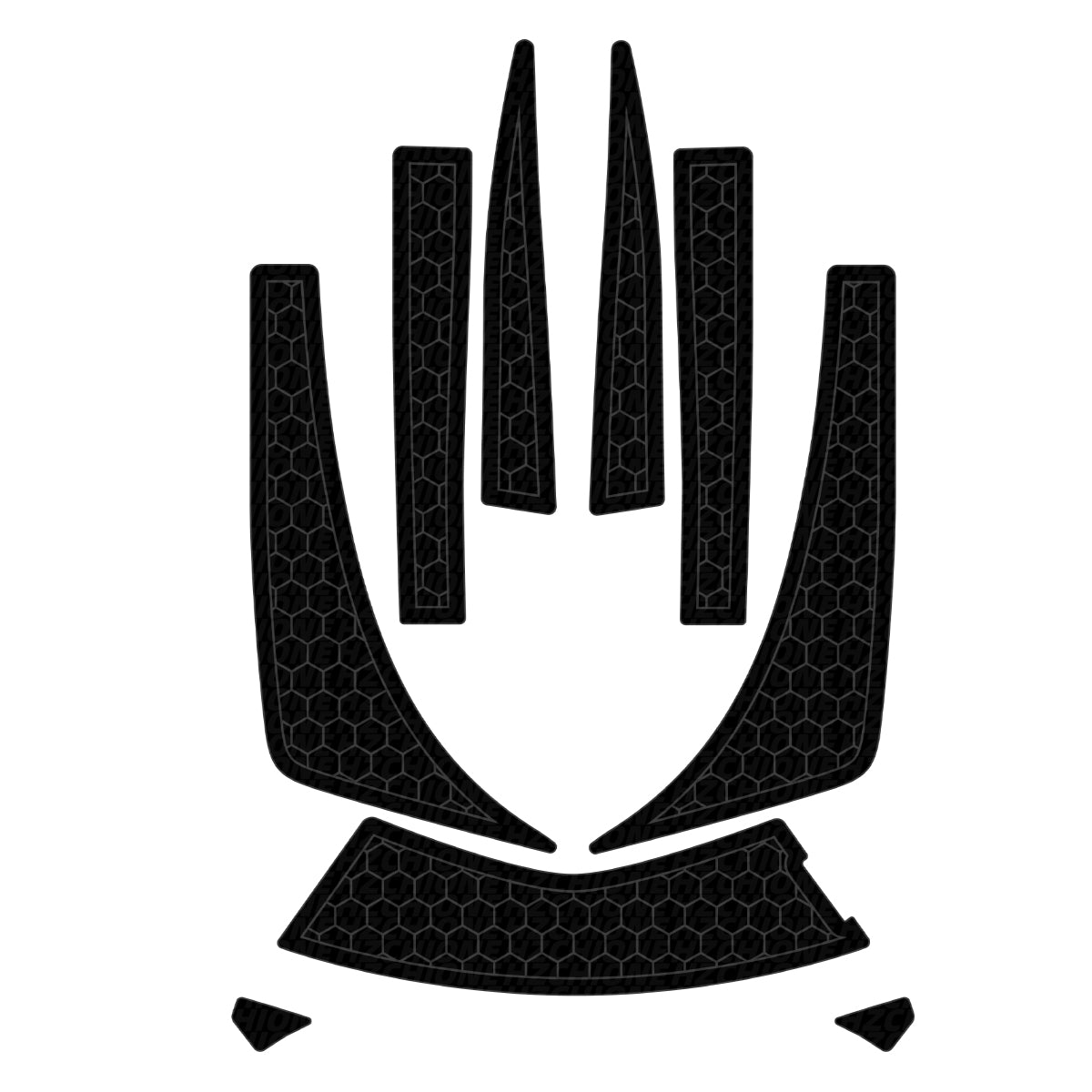 2007-2022 Kawasaki Ultra LX /250/260/300/310 Jet Ski Boat Flooring EVA Foam Decking Sheet Traction Mat Hzchione Black Dark Gray