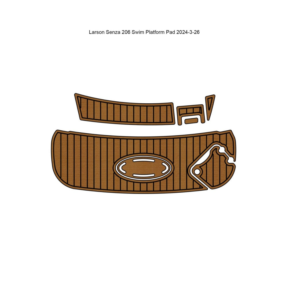 2007 Larson Senza 206 Swim Platform Pad Traction Mats Eva Foam Boat Flooring Marine Decking Hzchione