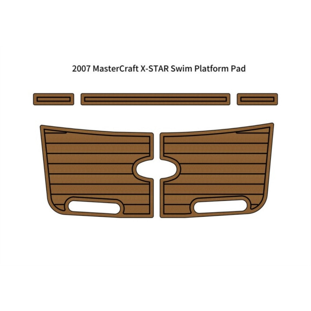 2007 MasterCraft X-STAR Swim Platform Pad Traction Mats Eva Foam Boat Flooring Marine Decking Hzchione