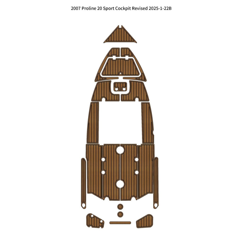 2007 Proline 20 Sport Cockpit Traction Mats Eva Foam Boat Flooring Marine Decking Hzchione