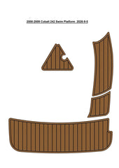 2008-2009 Cobalt 242 Swim Platform Traction Mats Eva Foam Boat Flooring Marine Decking