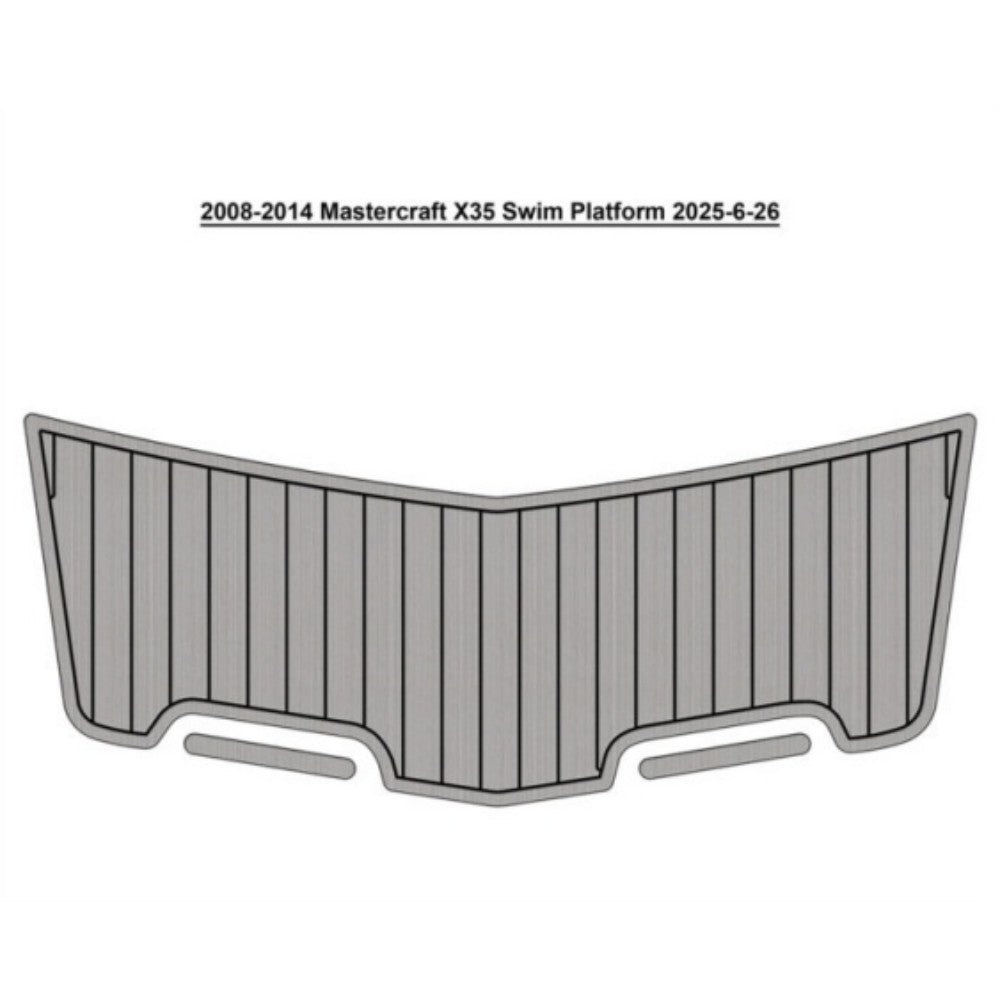 2008-2014 MasterCraft X35 Swim Platform Pad Traction Mats Eva Foam Boat Flooring Marine Decking Hzchione