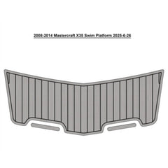2008-2014 MasterCraft X35 Swim Platform Pad Traction Mats Eva Foam Boat Flooring Marine Decking Hzchione