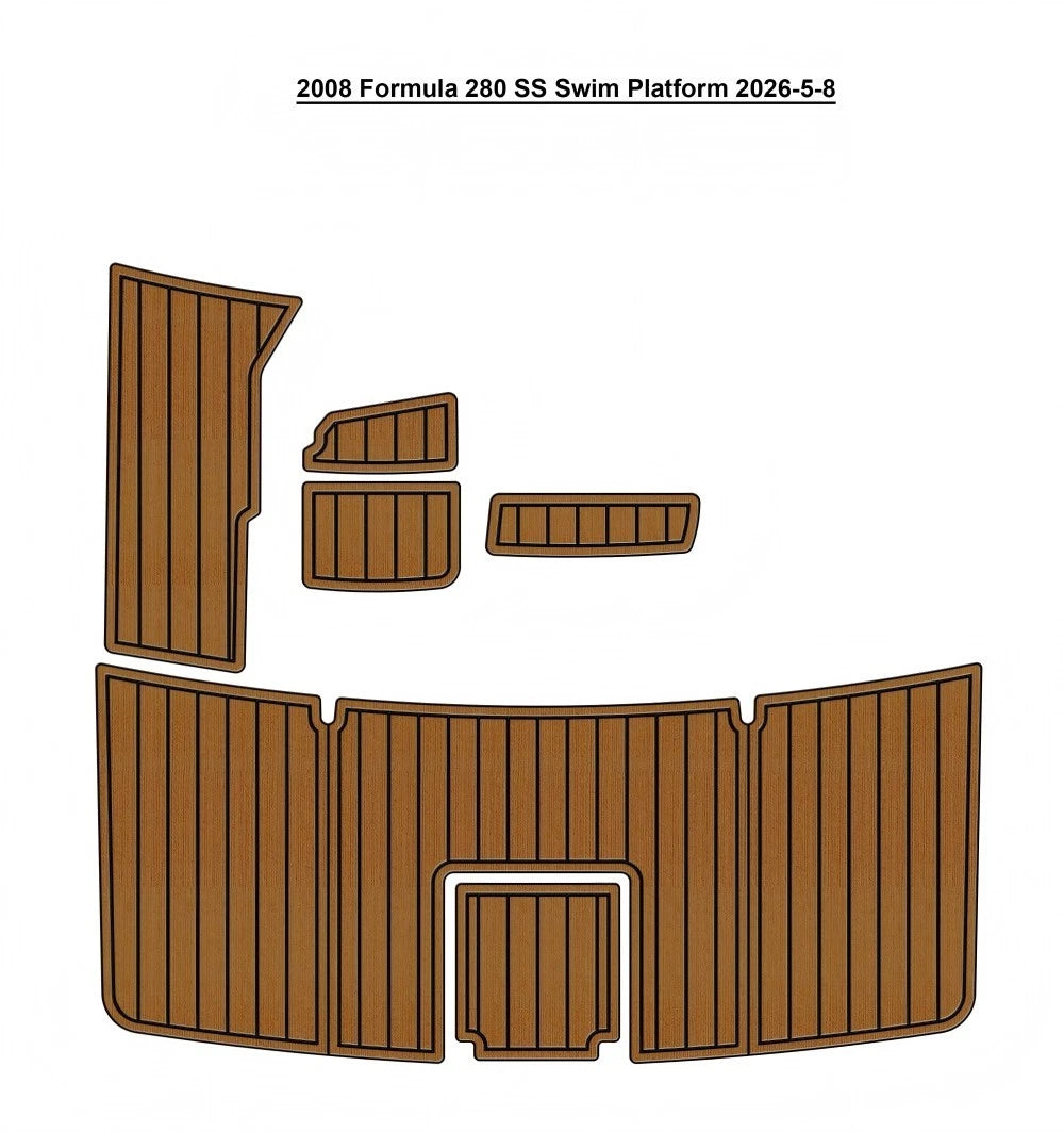 2008 Formula 280 SS Swim Platform Pad Traction Mats Eva Foam Boat Flooring Marine Decking