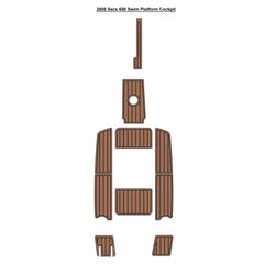 2008 Sacs 680 Swim Platform Cockpit Traction Mats Eva Foam Boat Flooring Marine Decking Hzchione