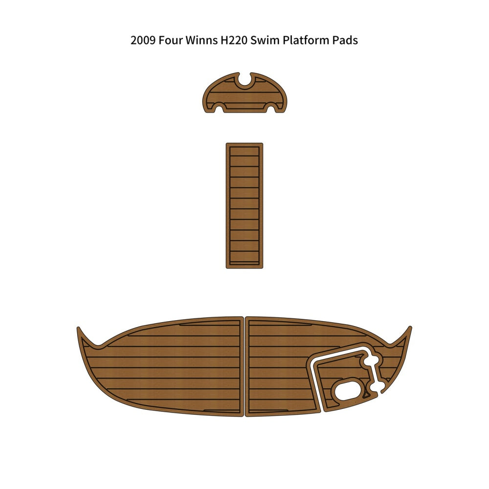 2009 Four Winns H220 Swim Platform Pad Traction Mats Eva Foam Boat Flooring Marine Decking Hzchione