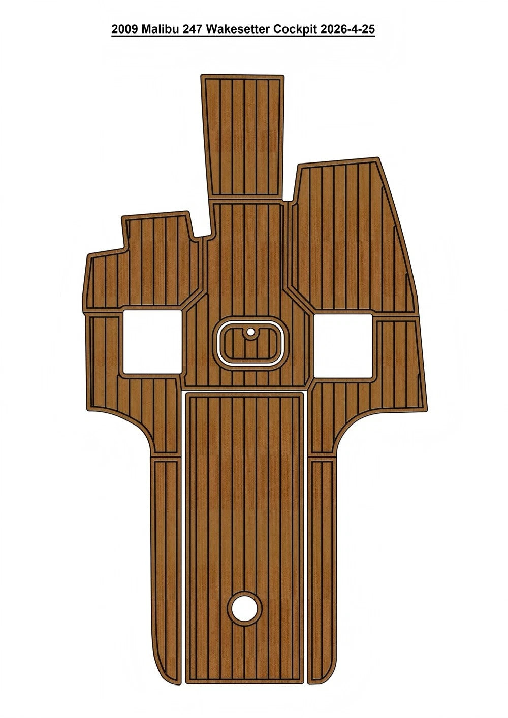 2009 Malibu 247 Wakesetter Cockpit Pad Traction Mats Eva Foam Boat Flooring Marine Decking Hzchione