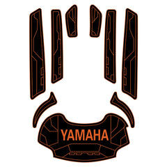 2010-2011 Yamaha FX HO EVA Foam Boat Flooring Jet Ski Traction Mats Hzchione Black Orange-YAMAHA