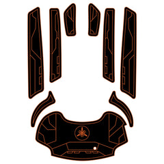 2010-2011 Yamaha FX HO EVA Foam Boat Flooring Jet Ski Traction Mats Hzchione Black Orange