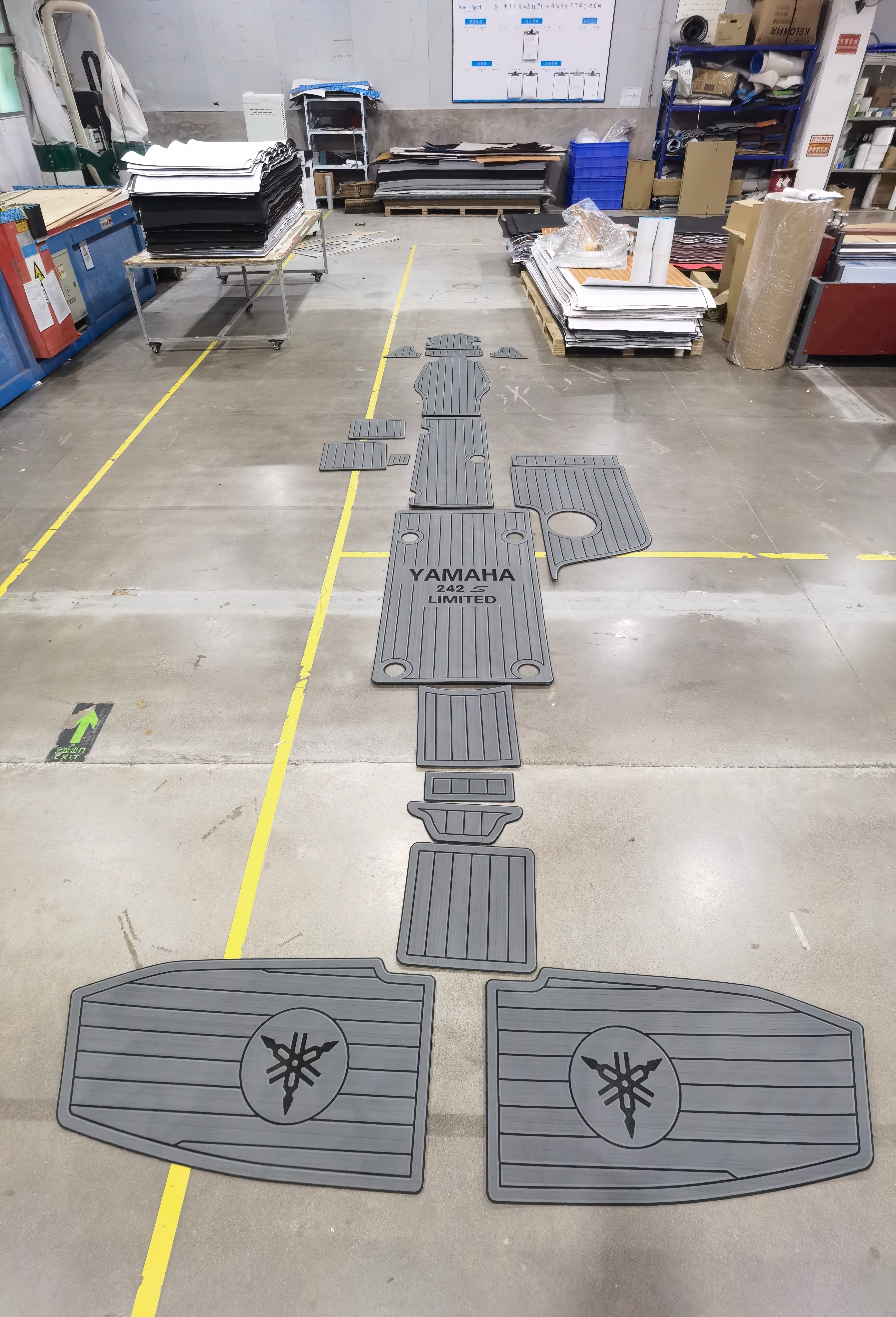 2010-2014 Yamaha 240&242 Swim Platform Cockpit Pad Boat Kit EVA Boat Flooring Foam Decking Mat Hzchione