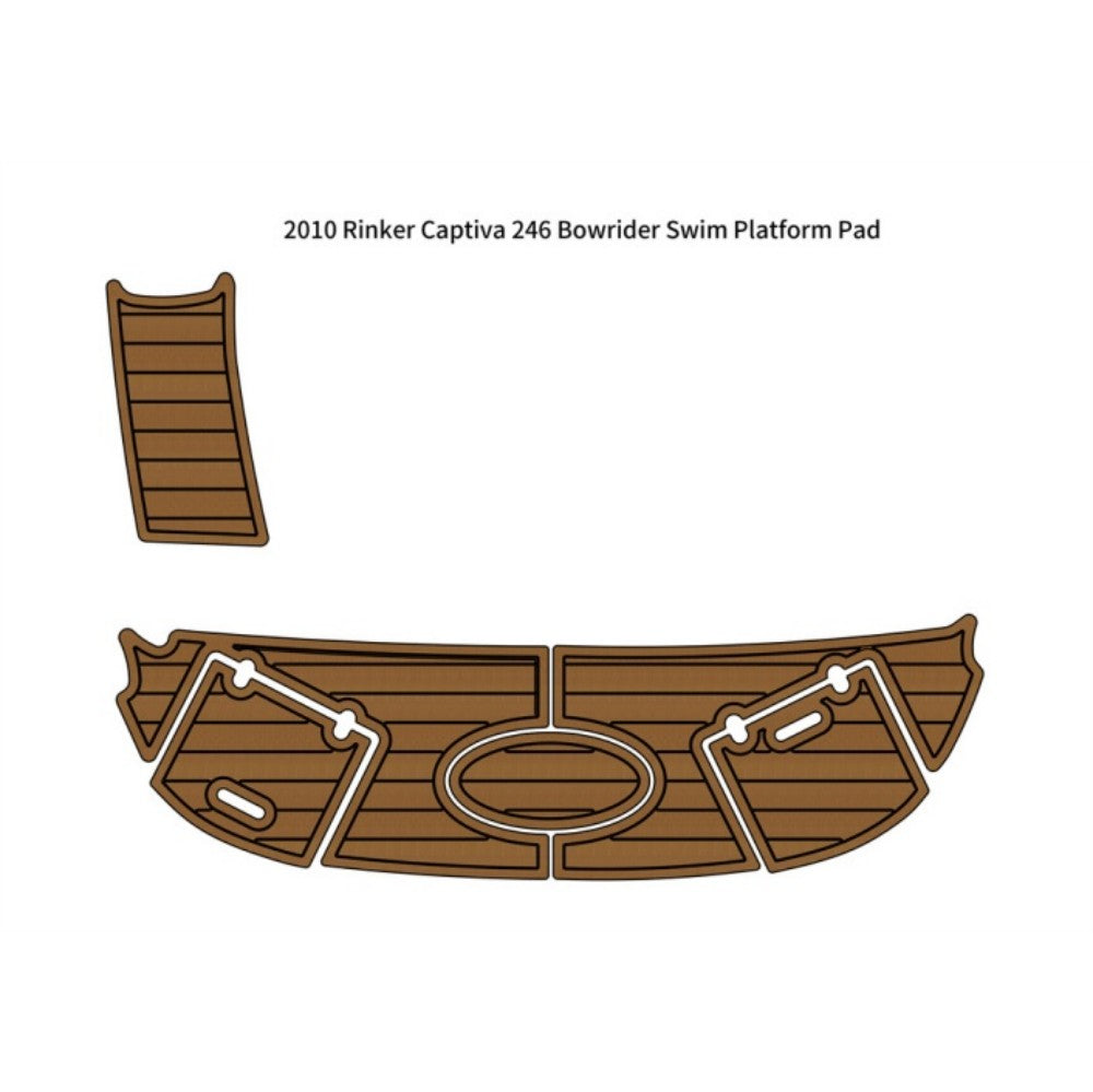 2010 Rinker Captiva 246 Bowrider Swim Platform Traction Mats Eva Foam Boat Flooring Marine Decking Hzchione