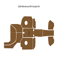 2011-2018 Monterey M3 Cockpit Pad Traction Mats Eva Foam Boat Flooring Marine Decking Hzchione