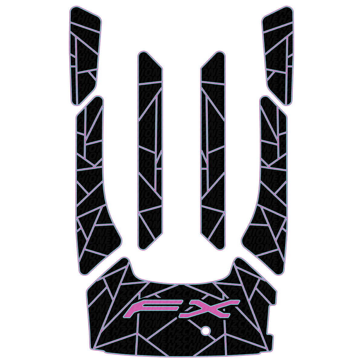 2012-2018 Yamaha FX HO EVA Foam Boat Flooring Jet Ski Traction Mats Hzchione Black Cyan Pink