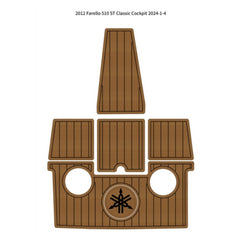 2012 Farello 510 ST Classic Cockpit Traction Mats Eva Foam Boat Flooring Marine Decking