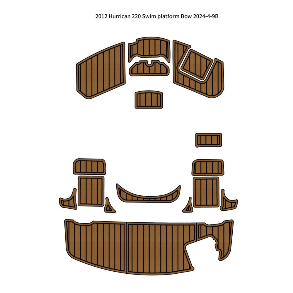 2012 Hurricane 220 Swim platform Bow Pad Traction Mats Eva Foam Boat Flooring Marine Decking