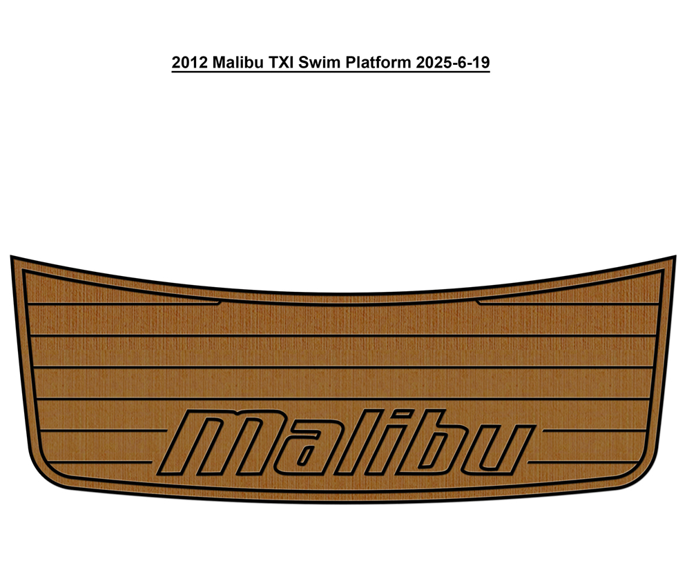 2012 Malibu TXI Swim Platform With Hatch Cutout Traction Mats Eva Foam Boat Flooring Marine Decking Hzchione
