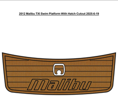 2012 Malibu TXI Swim Platform With Hatch Cutout Traction Mats Eva Foam Boat Flooring Marine Decking Hzchione