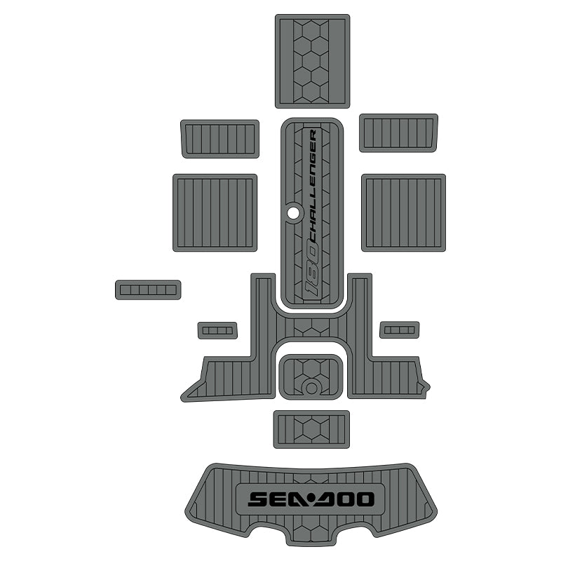 2005-2012 Sea Doo Challenger 180 Eva Foam Boat Flooring Boat Decking Hzchione Dark Gray Black-Challenger 180