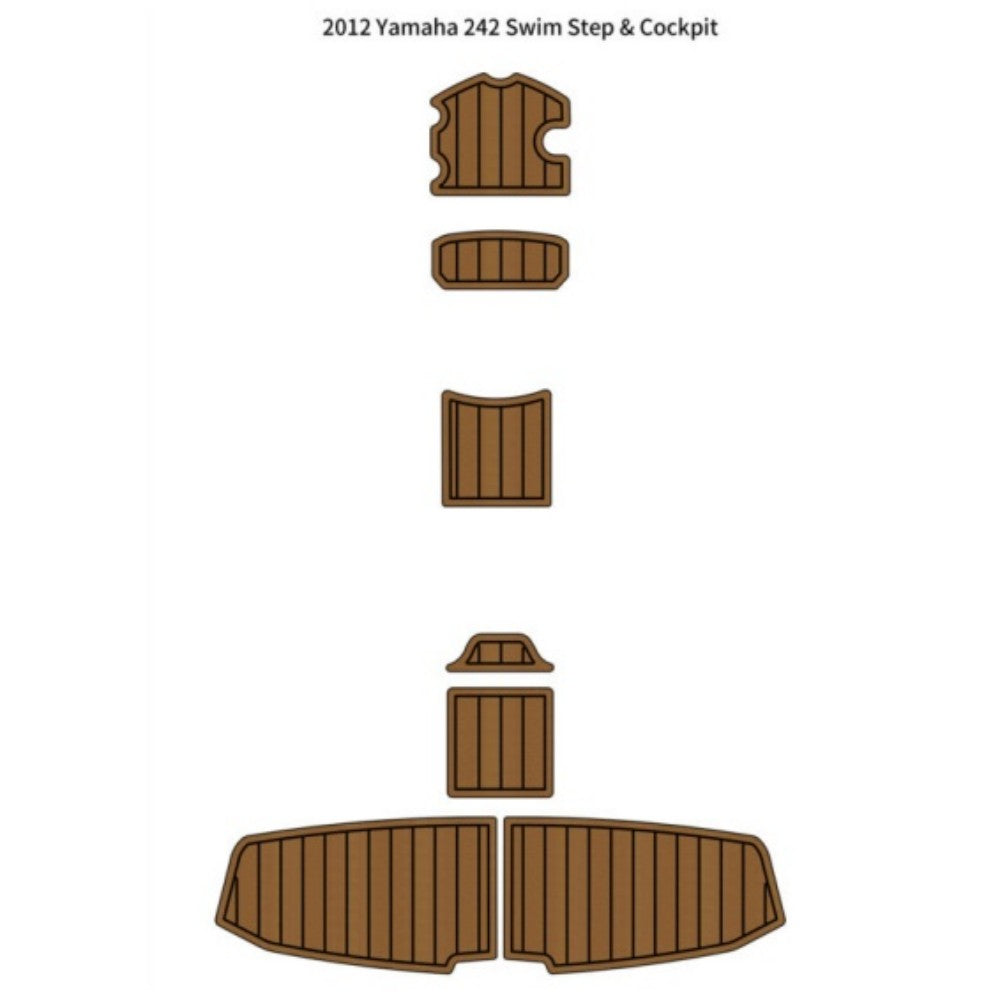 2012 Yamaha 242 Swim Platform Step Pad Traction Mats Eva Foam Boat Flooring Marine Decking