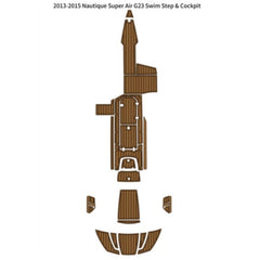 2013-2015 Nautique Super Air G23 Swim Platform Cockpit Pad Traction Mats Eva Foam Boat Flooring Marine Decking Hzchione