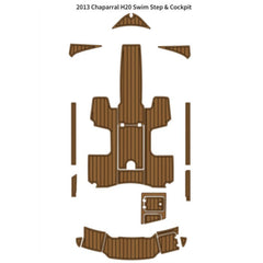 2013 Chaparral 19 H20 Swim Step Cockpit Traction Mats Eva Foam Boat Flooring Marine Decking