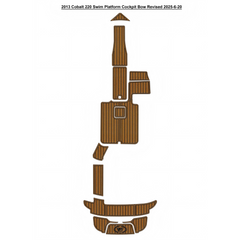 2013 Cobalt 220 Swim Platform Cockpit Bow Pad Traction Mats Eva Foam Boat Flooring Marine Decking