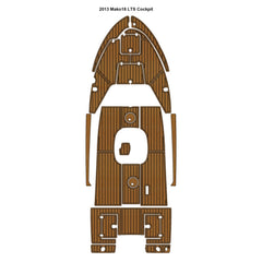 2013 Mako 18 LTS Cockpit Boat EVA Teak Deck Traction Mats Eva Foam Boat Flooring Marine Decking Hzchione