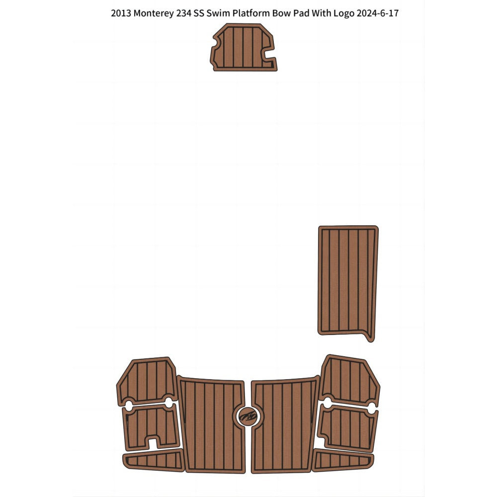 2013 Monterey 234 SS Swim Platform Bow Pad Traction Mats Eva Foam Boat Flooring Marine Decking Hzchione