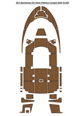 2013 Sportsman 231 Cockpit Pad Traction Mats Eva Foam Boat Flooring Marine Decking Hzchione