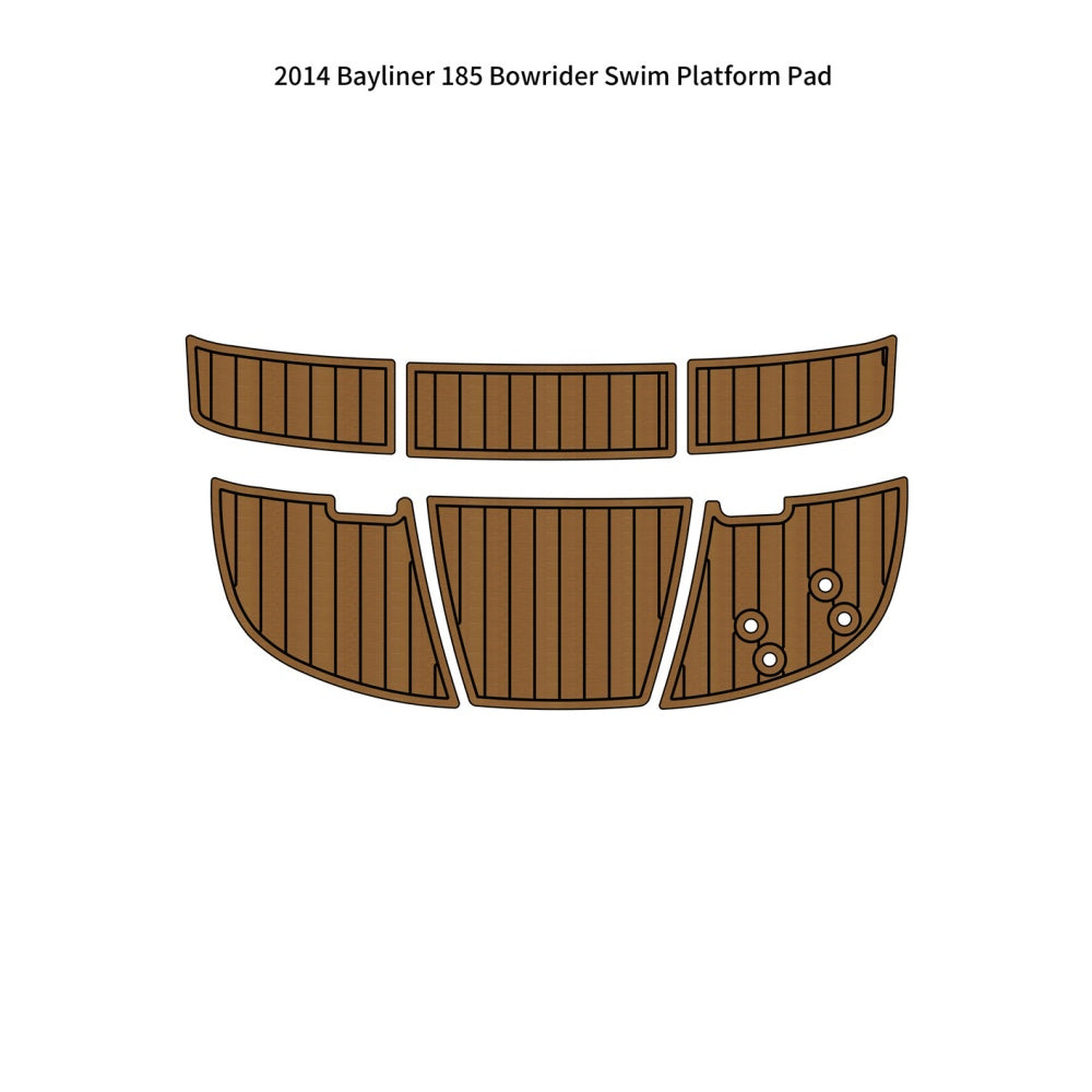 2014 Bayliner 185 Bowrider Swim Platform Traction Mats Eva Foam Boat Flooring Marine Decking Hzchione