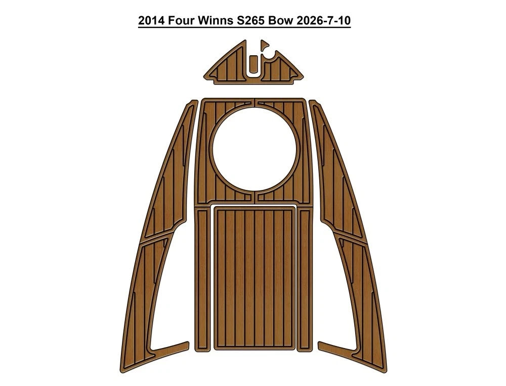 2014 Four Winns S265 Bow Cockpit Traction Mats Eva Foam Boat Flooring Marine Decking