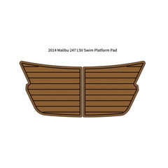 2014 Malibu 247 LSV Swim Platform Step Pad Traction Mats Eva Foam Boat Flooring Marine Decking