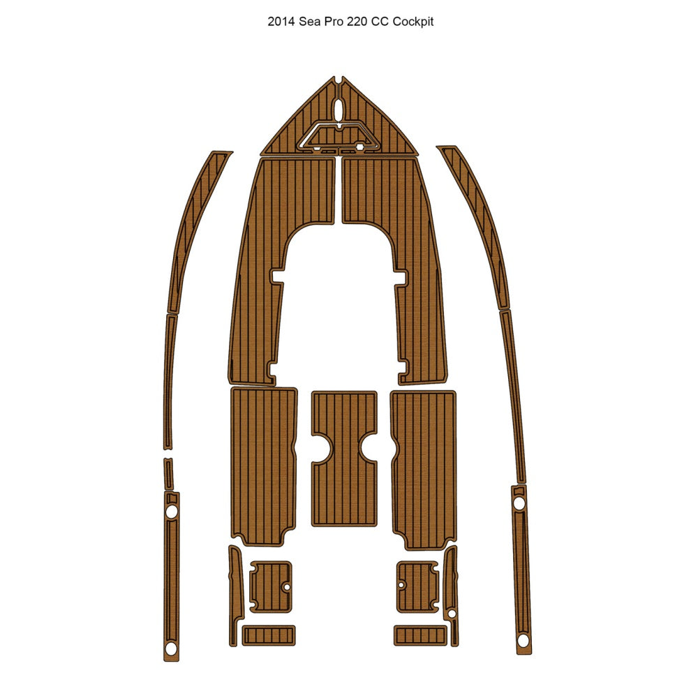 2014 Sea Pro 220 CC Cockpit Pad Traction Mats Eva Foam Boat Flooring Marine Decking