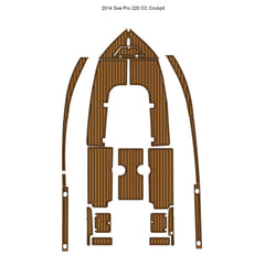 2014 Sea Pro 220 CC Cockpit Pad Traction Mats Eva Foam Boat Flooring Marine Decking