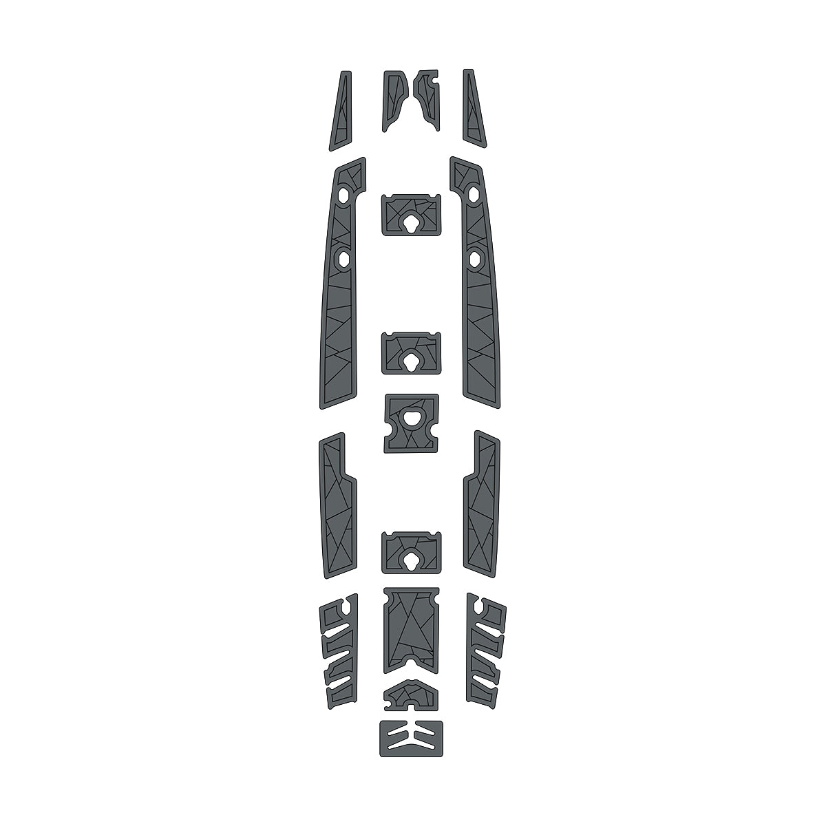2015-2016 Hobie Pro Angler 17T kayak Boat Deck Pad Kit