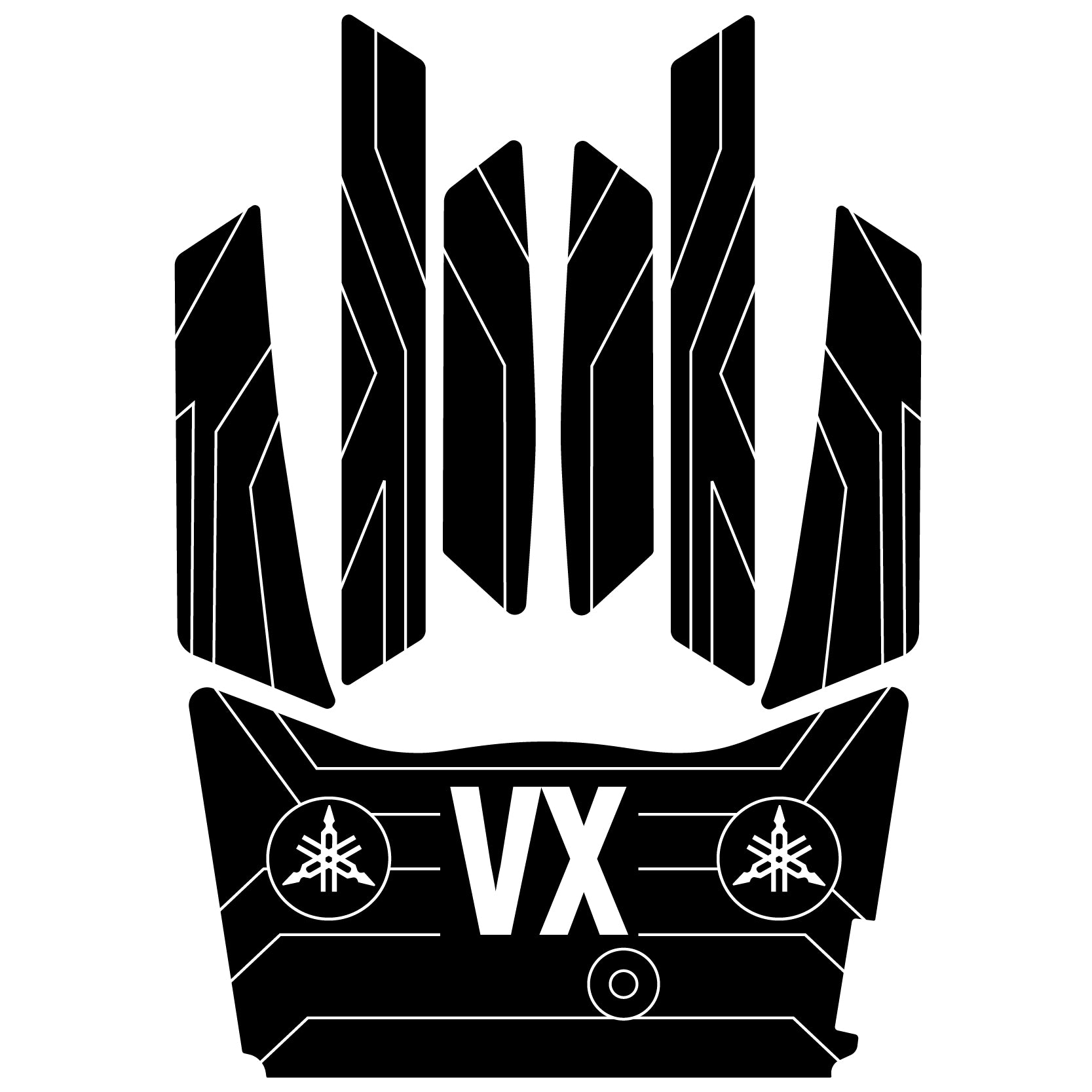 2015-2020 Yamaha VX/VXR/VXS/VX Cruiser EVA Foam Boat Flooring Jet Ski Traction Mats Hzchione Black White-VX