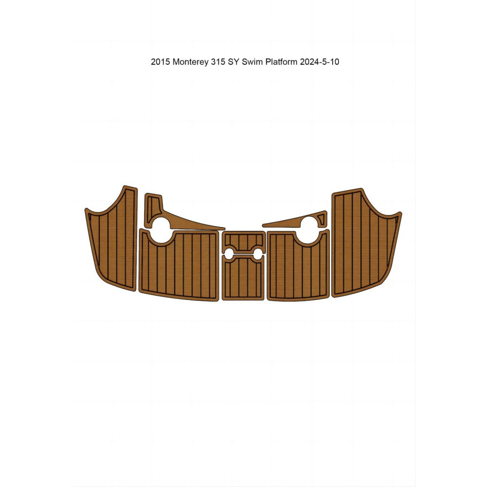 2015 Monterey 315 SY Swim Platform Traction Mats Eva Foam Boat Flooring Marine Decking Hzchione