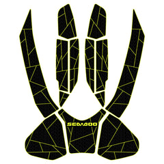 2016-2017 Sea Doo RXT-X 300 Customize Jet Ski Mats Non-Slip Motorboat Traction Mat Hzchione Black Neon Yellow