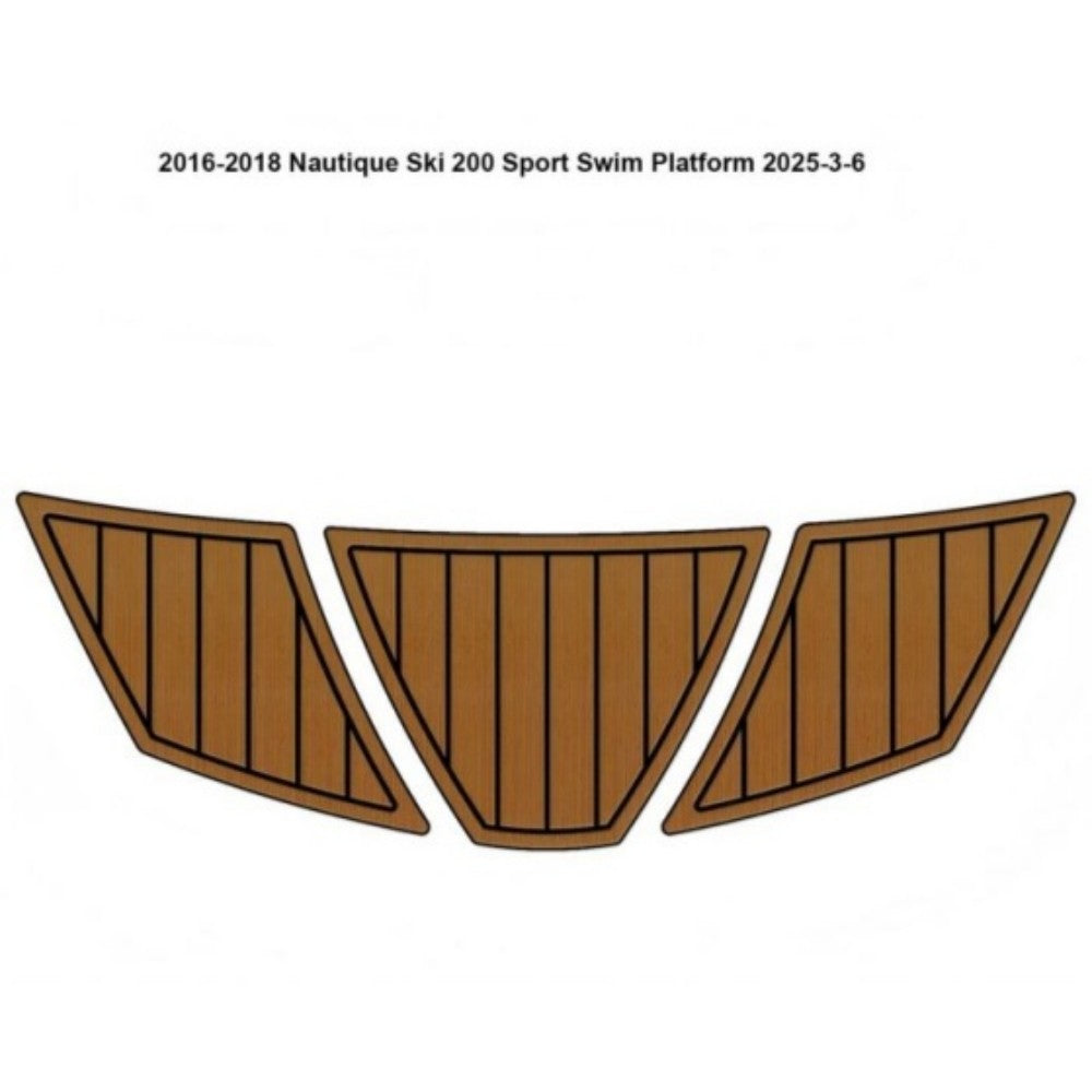 2016-2018 Nautique Ski 200 Sport Swim Platform Traction Mats Eva Foam Boat Flooring Marine Decking Hzchione