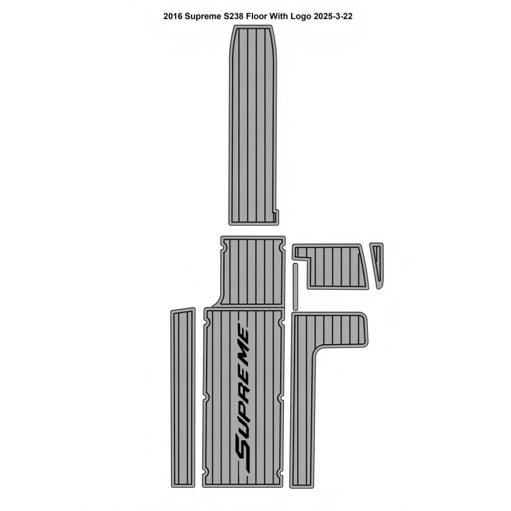 2016 Supreme S238 Cockpit Pad Traction Mats Eva Foam Boat Flooring Marine Decking Hzchione