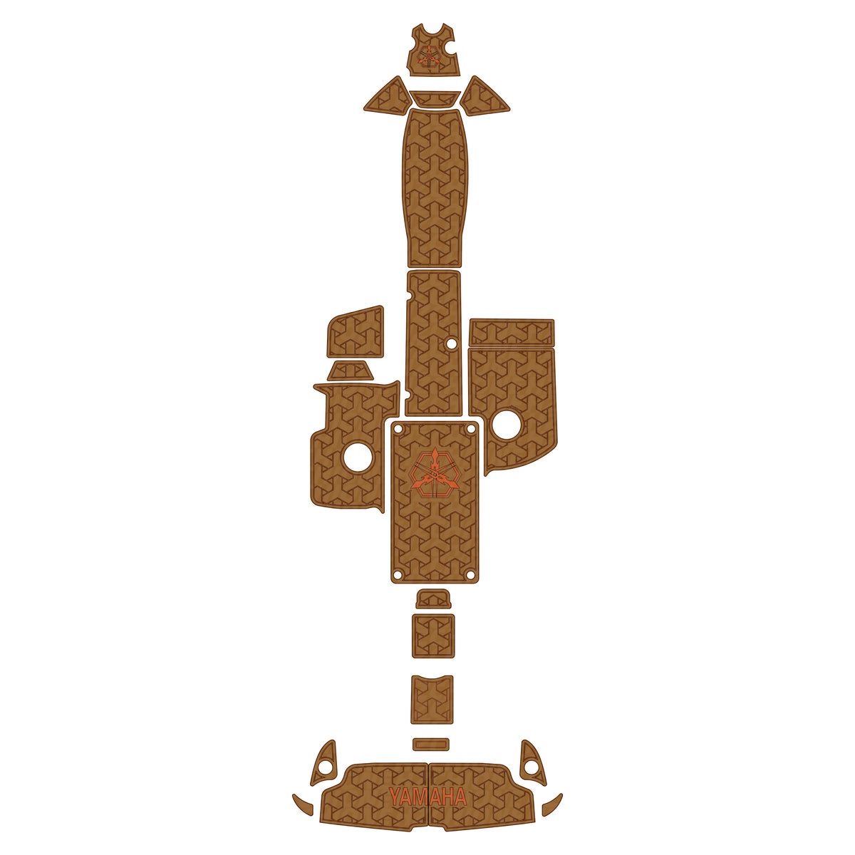 2016 Yamaha 242 limited S Swim Platform Cockpit Pad Boat Kit EVA Boat Flooring Foam Decking Mat Hzchione Brown Black Orange